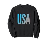Cool One Word Text of USA For Americans Estados Unidos Lover Sudadera