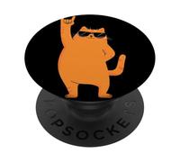 Cool Orange Cat Rock Hand Sign Gafas De Sol Gráfico Y Rollo PopSockets PopGrip Adhesivo