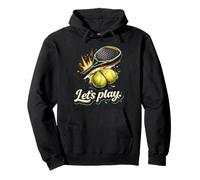 Cool Padel Lets Play - Raqueta Ball Splash Fun Graphic Sudadera con Capucha
