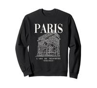 Cool Paris ARC de Triomphe Line Art Illustration Graphic Sudadera
