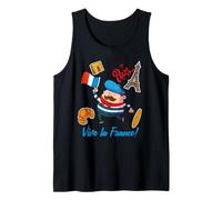 Cool Paris Style - I Love Paris Eiffel Tower Graphic Design Camiseta sin Mangas