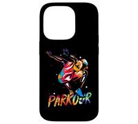 Cool Parkour Freerunning Deporte Extreme Parkour Runner Carcasa para iPhone 14 Pro