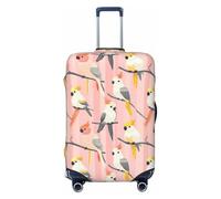 Cool Parrot - Fundas protectoras lavables para equipaje de viaje, con estampado de loro, de 45,7 a 81,3 cm, de alta elasticidad, Black, S