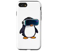 Cool Penguin VR Gamer Entusiasta de la Realidad Virtual Carcasa para iPhone SE (2020) / 7/8
