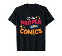 Cool People Read Comics Novela gráfica Pop-Art Comic Book Camiseta