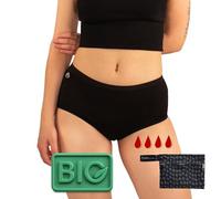 Cool Period Bragas Menstruales Certificadas Bio Gots & Organic - Ropa Íntima Absorbente a Prueba de Fugas para Flujo Abundante | Bragas de Algodón Lavables para Mujeres (4 Stars-M)