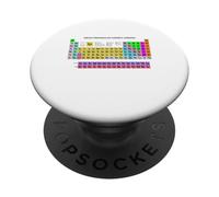 Cool Periodic Table of Elements French Version Graphic PopSockets PopGrip Adhesivo
