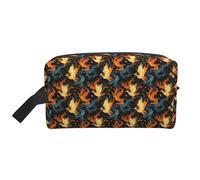 Cool Phoenix - Neceser con estampado de llamas para hombres y mujeres, neceser de viaje, neceser de cosméticos, para colgar artículos de aseo y accesorios de viaje