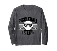 Cool Pickleball Is Life Fun Pickleball Court Ball Novedad Manga Larga