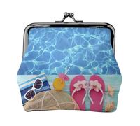 Cool Pool Water - Bolsa de maquillaje pequeña para bolso, mini bolsas de cosméticos portátiles, para gimnasio y uso diario, Black, Talla única, Bolsa para monedas