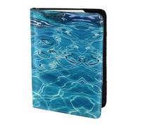 Cool Pool Water Print - Cartera de viaje para pasaporte, funda de cuero para pasaporte para hombres y mujeres, Negro -, Talla única