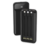 Cool Power Bank 10.000 mAh Carga Rápida 22.5W 3 Cables Negro