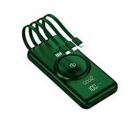 Cool Powerbank 10.000 mAh 4 Conexiones + Carga Inalámbrica Verde