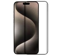 Cool Protector de Pantalla Cristal Templado Full 3D Negro para iPhone 15 Pro Max
