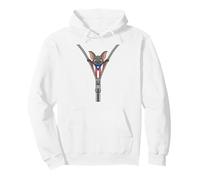 Cool Puerto Rico Bat con Cremallera, Divertidos Animales Boricua Sudadera con Capucha