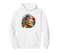 Cool Puerto Rico Surfing Anole Lagarto, Divertidos Animales Boricua Sudadera con Capucha