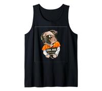 Cool Pug - Pug con gafas y esposas Camiseta sin Mangas
