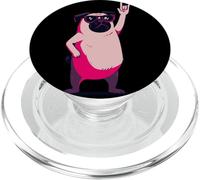 Cool Pug Rock On Funny Dog Lover Animal Graphic Gafas de Sol PopSockets PopGrip para MagSafe