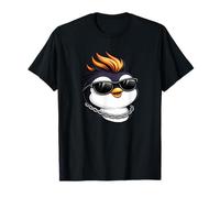 Cool Punk Rock Penguin con Gafas de Sol Camiseta