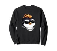 Cool Punk Rock Penguin con Gafas de Sol Sudadera
