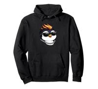 Cool Punk Rock Penguin con Gafas de Sol Sudadera con Capucha