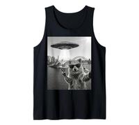 Cool Quokka Sydney UFO Selfie Divertido Gráfico Australia Camiseta sin Mangas