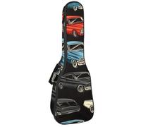 Cool Racer Road Speed Print - Funda acolchada para ukelele de concierto de 23 pulgadas, impermeable y duradera, Multicolor 02, 25.9x9x3.1in/66x23x8cm, Organizador de bolsas
