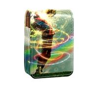 Cool Rainbow Cloud - Estuche portátil para lápiz labial, mini caja de almacenamiento de lápiz labial, estuche organizador de lápiz labial con espejo para mujer, Varios colores, 9.5x2x7 cm/3.7x0.8x2.7 in