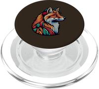 Cool Red Fox in Wild Forest - Arte Abstracto Vintage PopSockets PopGrip para MagSafe
