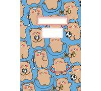 Cool Reps - Light Blue Sportsbear Notebook: Cute workout journal with a pastel lifting bear design - perfect fitness gift for young adults and teens
