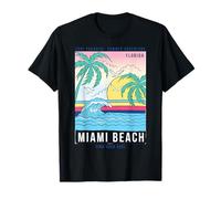 Cool Reto Miami Beach, Miami Outfit Moda Diseño Gráfico Camiseta