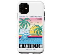 Cool Reto Miami Beach, Miami Outfit Moda Diseño Gráfico Carcasa para iPhone 11
