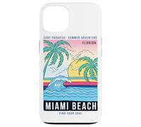 Cool Reto Miami Beach, Miami Outfit Moda Diseño Gráfico Carcasa para iPhone 13