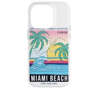 Cool Reto Miami Beach, Miami Outfit Moda Diseño Gráfico Carcasa para iPhone 14 Pro
