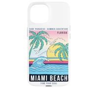 Cool Reto Miami Beach, Miami Outfit Moda Diseño Gráfico Carcasa para iPhone 15