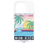 Cool Reto Miami Beach, Miami Outfit Moda Diseño Gráfico Carcasa para iPhone 15 Pro