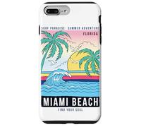 Cool Reto Miami Beach, Miami Outfit Moda Diseño Gráfico Carcasa para iPhone 7 Plus/8 Plus