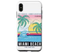 Cool Reto Miami Beach, Miami Outfit Moda Diseño Gráfico Carcasa para iPhone XS Max