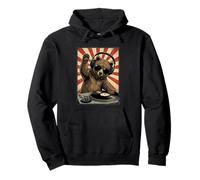 Cool Retro Bear DJ Funny Bears Música Hombres Mujeres niños Sudadera con Capucha