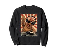 Cool Retro Chicken DJ Funny Rooster Music Hombres Mujeres Sudadera