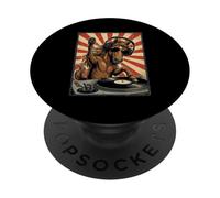 Cool Retro Horse DJ Funny Horses Música Hombres Mujeres PopSockets PopGrip Adhesivo