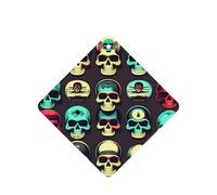Cool Retro Skull Head Graphics Printing - Ambientador para coche, hojas colgantes perfumadas con cuerda, 10 unidades para el hogar
