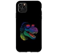Cool Retro T-Rex Dino con auriculares Carcasa para iPhone 11 Pro Max