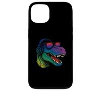 Cool Retro T-Rex Dino con auriculares Carcasa para iPhone 13