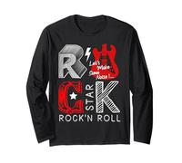 Cool Rock and Roll Star, I Love Rock Loud Music, Rock & Roll Manga Larga