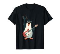 Cool Rock Penguin Guitarrista Divertido Animal Music Lover Diseño Camiseta