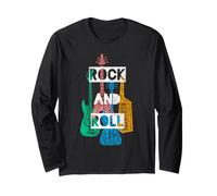Cool Rock & Roll Music Make Some Noise Musical Instruments Manga Larga