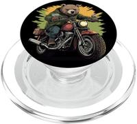 Cool Rocker Bear con bonita motocicleta para niños y niñas PopSockets PopGrip para MagSafe