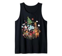 Cool Santa Elf Gingerbread Reindeer Fanático de los Juegos Camiseta sin Mangas