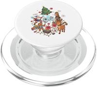 Cool Santa Elf Gingerbread Reindeer Fanático de los Juegos PopSockets PopGrip para MagSafe